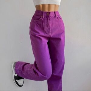 NWT Urban Outfitters BDG purple straight leg high rise Cowboy Jeans size 25